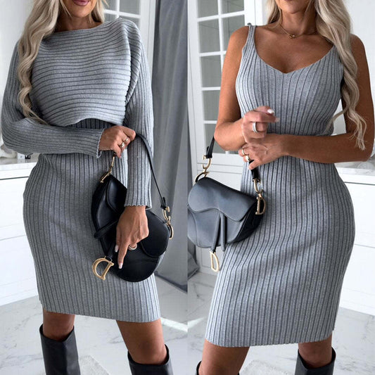 Long sleeved Striped Dress